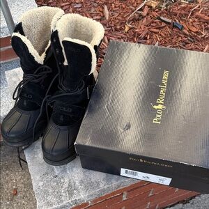 Polo Ralph Lauren Black Winter Boots